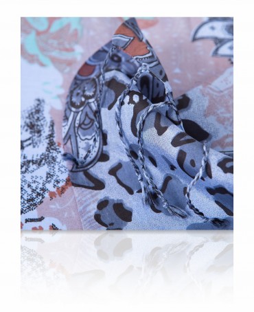 Палантин Женский S40-ANIMAL.PAIS/SKY